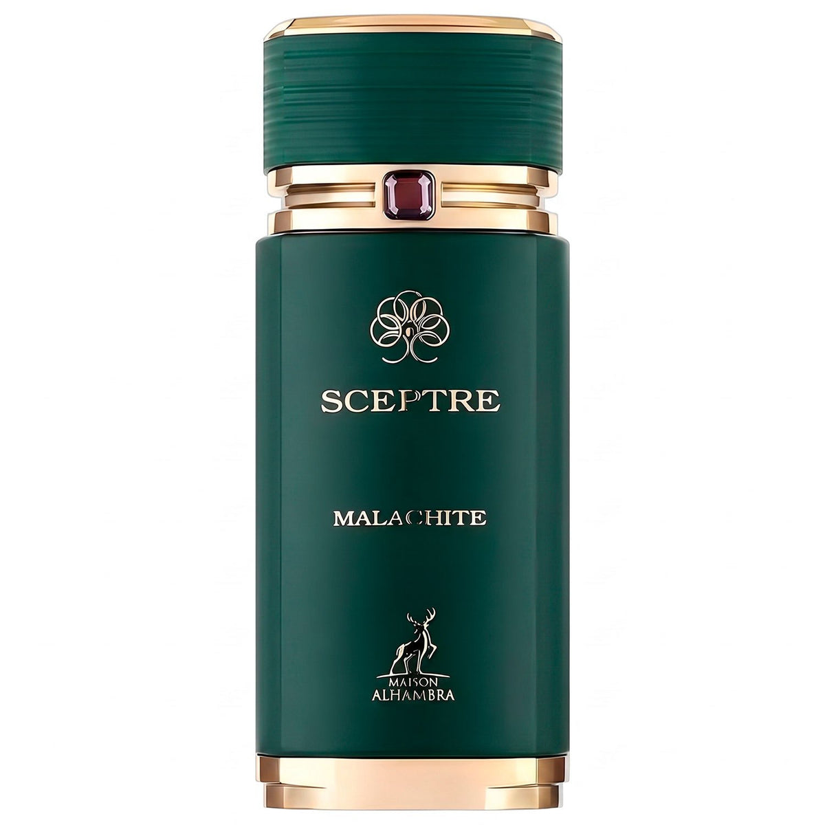 Maison Alhambra Sceptre Malachite Eau de Parfum Unisex, Perfume Árabe de Aroma Cítrico y Amaderado con Notas de Mandarina Verde, Bergamota, Jazmín y Notas Amaderadas, 100 ml