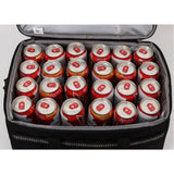 Bolsa Térmica Comida de 30L de Capacidad, Bolsa Aislamiento Isotérmico Hermética, Resistente y Espaciosa, ideal para Picnic, Playa, Camping y Excursión, Negro