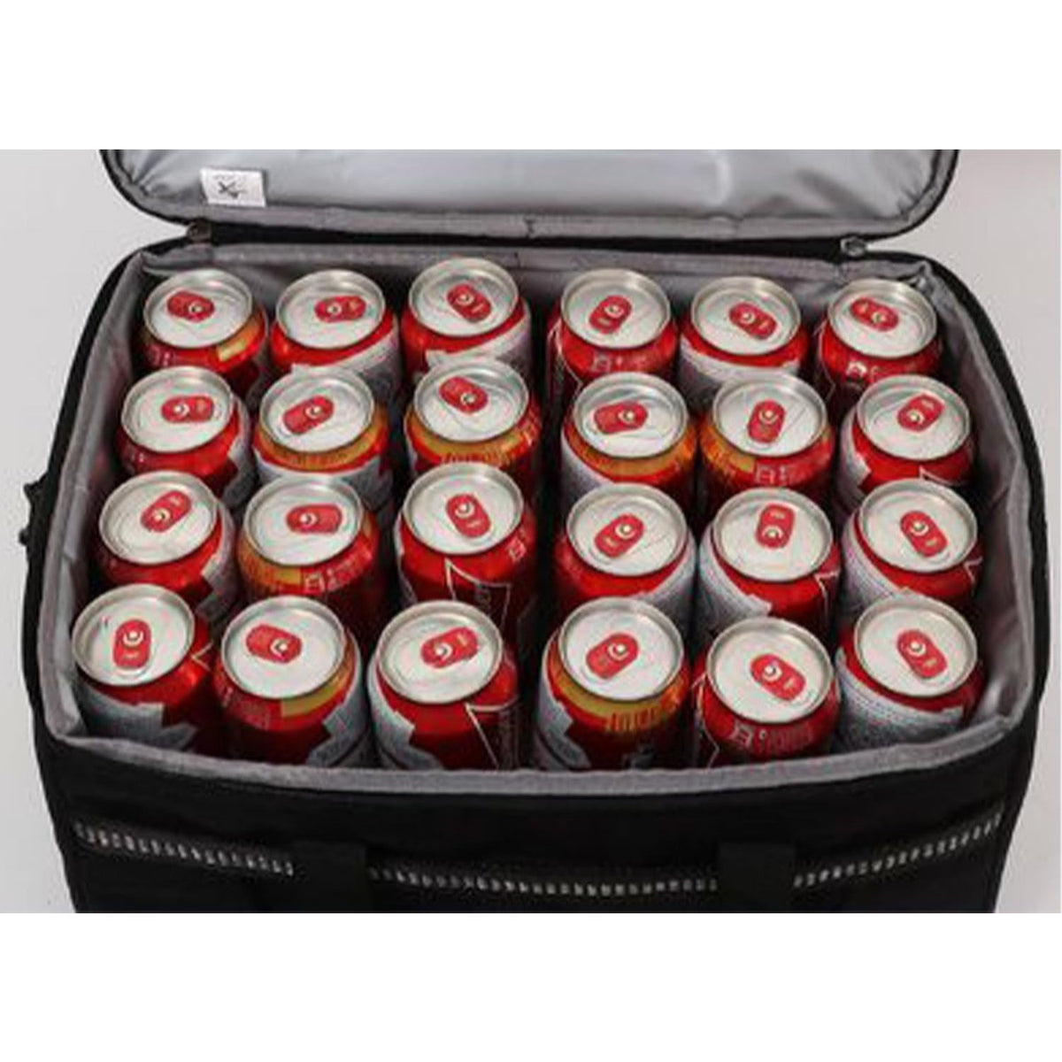 Bolsa Térmica Comida de 30L de Capacidad, Bolsa Aislamiento Isotérmico Hermética, Resistente y Espaciosa, ideal para Picnic, Playa, Camping y Excursión, Negro