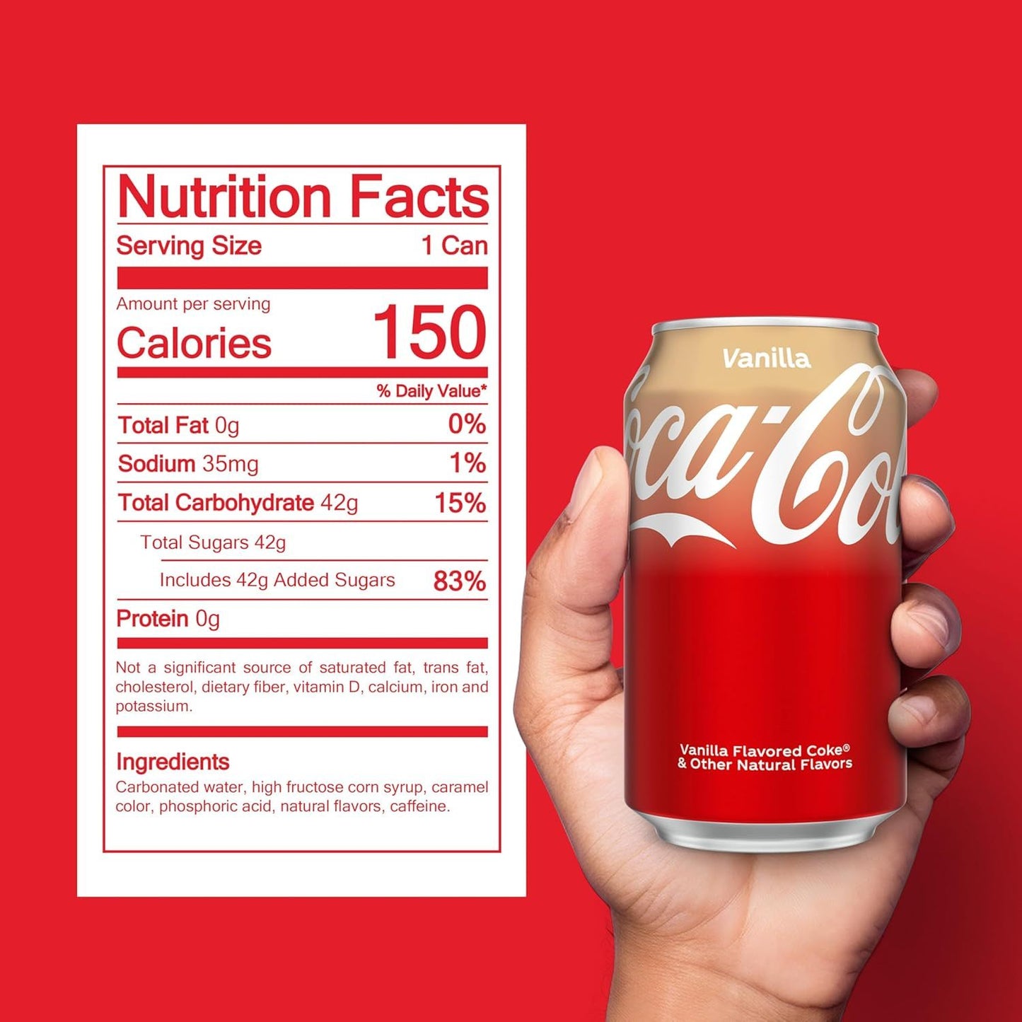 Coca-Cola Sabor Original / Zero / Sabor Cherry / Sabor Vainilla, Refresco de Cola, Pack Ahorro de 24 Latas de 330ml