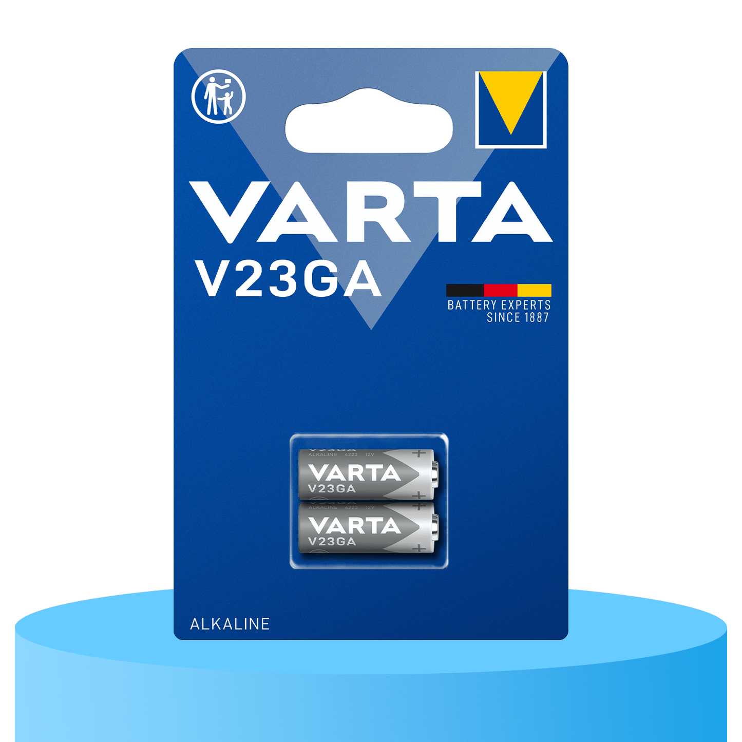 Pilas V23GA Alcalina de Alto Rendimiento, Larga Duración, Para Uso Diario, Ideal para Relojes, Alarmas, Cámaras de Fotos, Calculadoras, Mandos a Garaje, Rastreadores y Otros Dispositivos Pequeños - VARTA