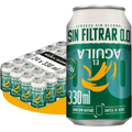 El Aguila Sin Filtrar 00 Cerveza Lager Especial Sin Alcohol Pack Lata, 24 Latas de 33cl