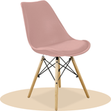 Sillas para Comedor, Sillas para Cocina con Asiento Blando, Tapizado y Patas Resistentes de Madera de Haya, Sillas Nórdicas Minimalistas, 49.5 x 44 x 79.5 cm