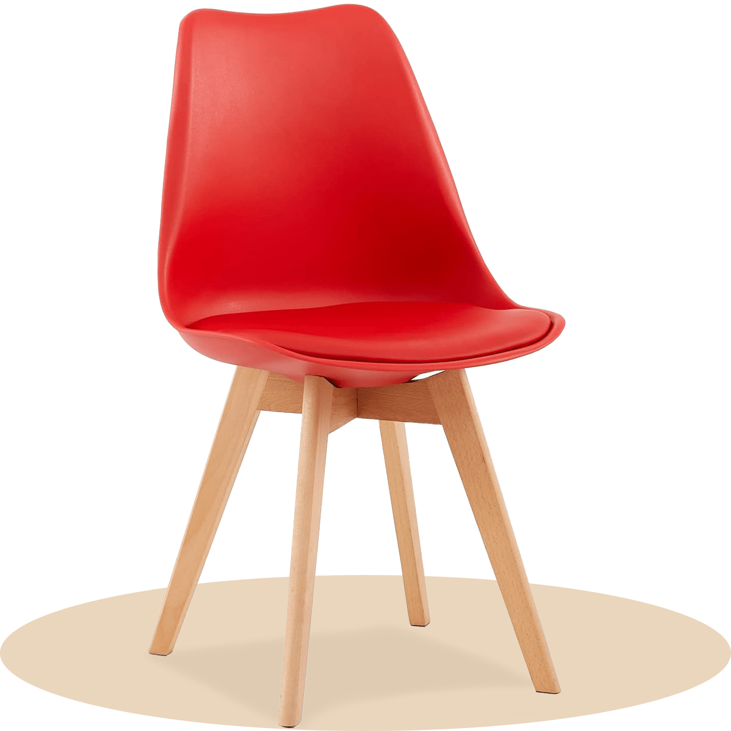 1/2/4/6 Unidad Sillas para Comedor, Sillas para Cocina con Asiento Blando, Tapizado y Patas Resistentes de Madera de Haya, Sillas Nórdicas