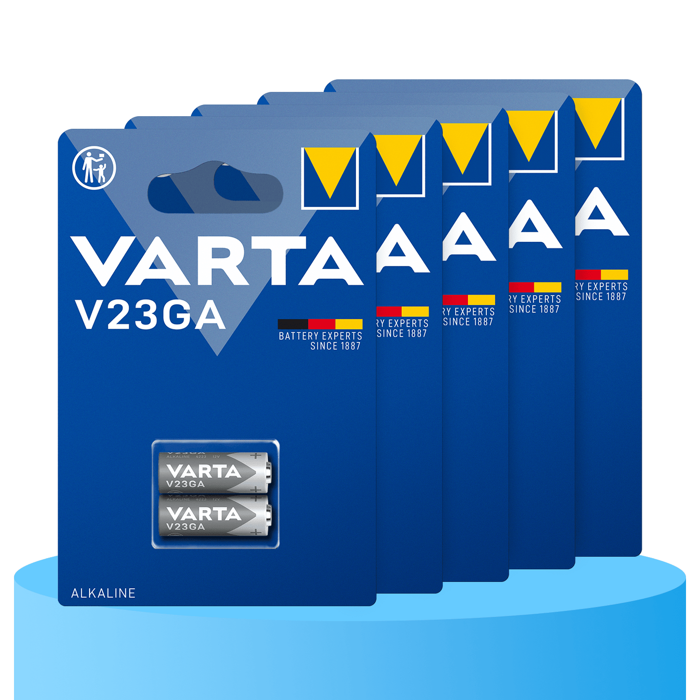 Pilas V23GA Alcalina de Alto Rendimiento, Larga Duración, Para Uso Diario, Ideal para Relojes, Alarmas, Cámaras de Fotos, Calculadoras, Mandos a Garaje, Rastreadores y Otros Dispositivos Pequeños - VARTA