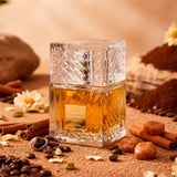 Lattafa Khamrah Qahwa Eau de Parfum Unisex, Perfume Árabe de Aroma Dulce y Especiado con Notas de Café, Canela, Vainilla y Praliné, 100 ml