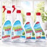 CRISTASOL Cristalino Limpiador para Cristales Líquido en Spray, Para Limpieza de Ventanas, Espejos y Superficies de Vidrio o Cristal Sin Dejar Rastros o Marcas, Pack 2 Pistolas 750ml + 2 Recambios de 750ml, 3L en Total