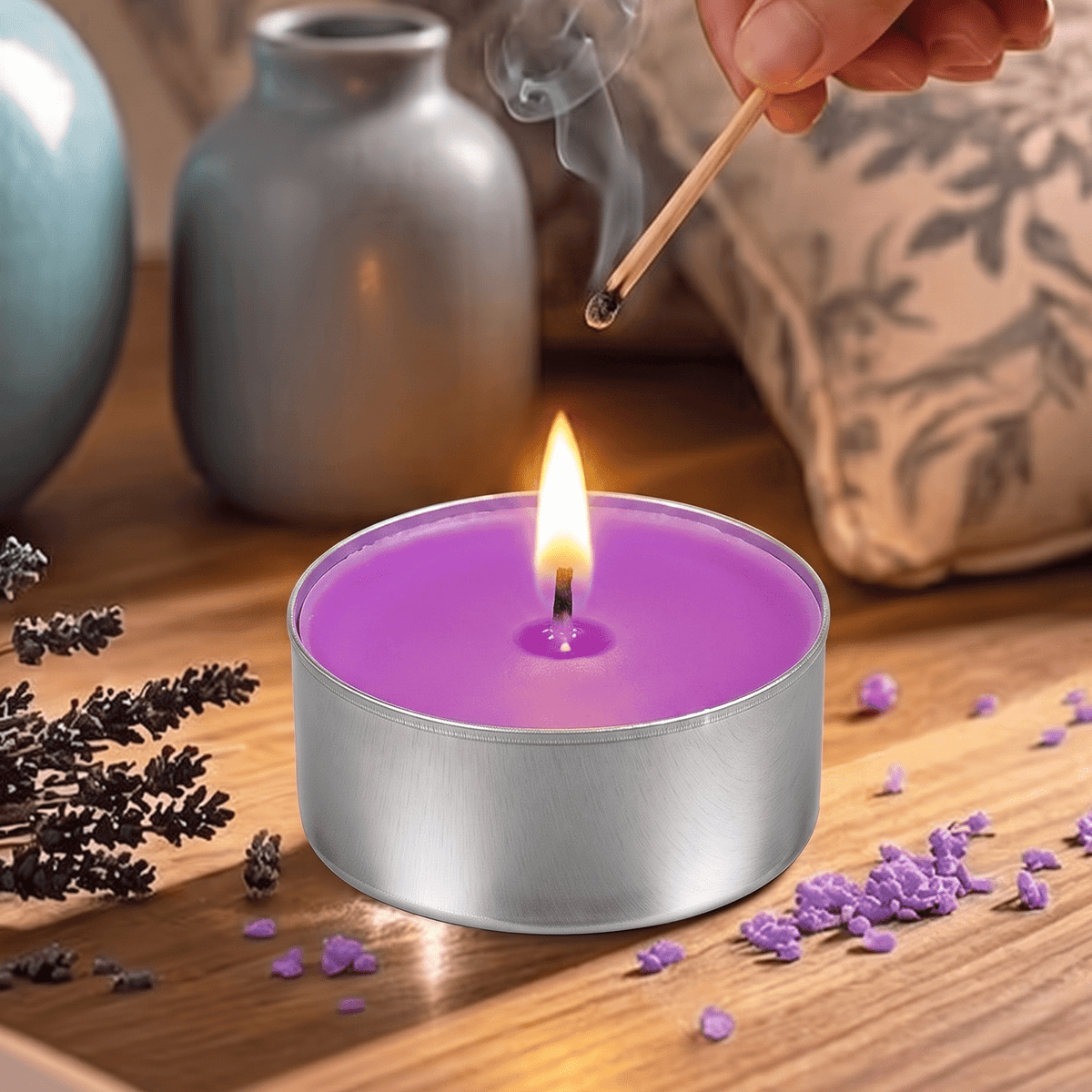 Velas Aromáticas, Vela con Llama Cálida Relajante, Perfecta para Decoración de Hogar, Spa y Meditación, Ideales para Regalar