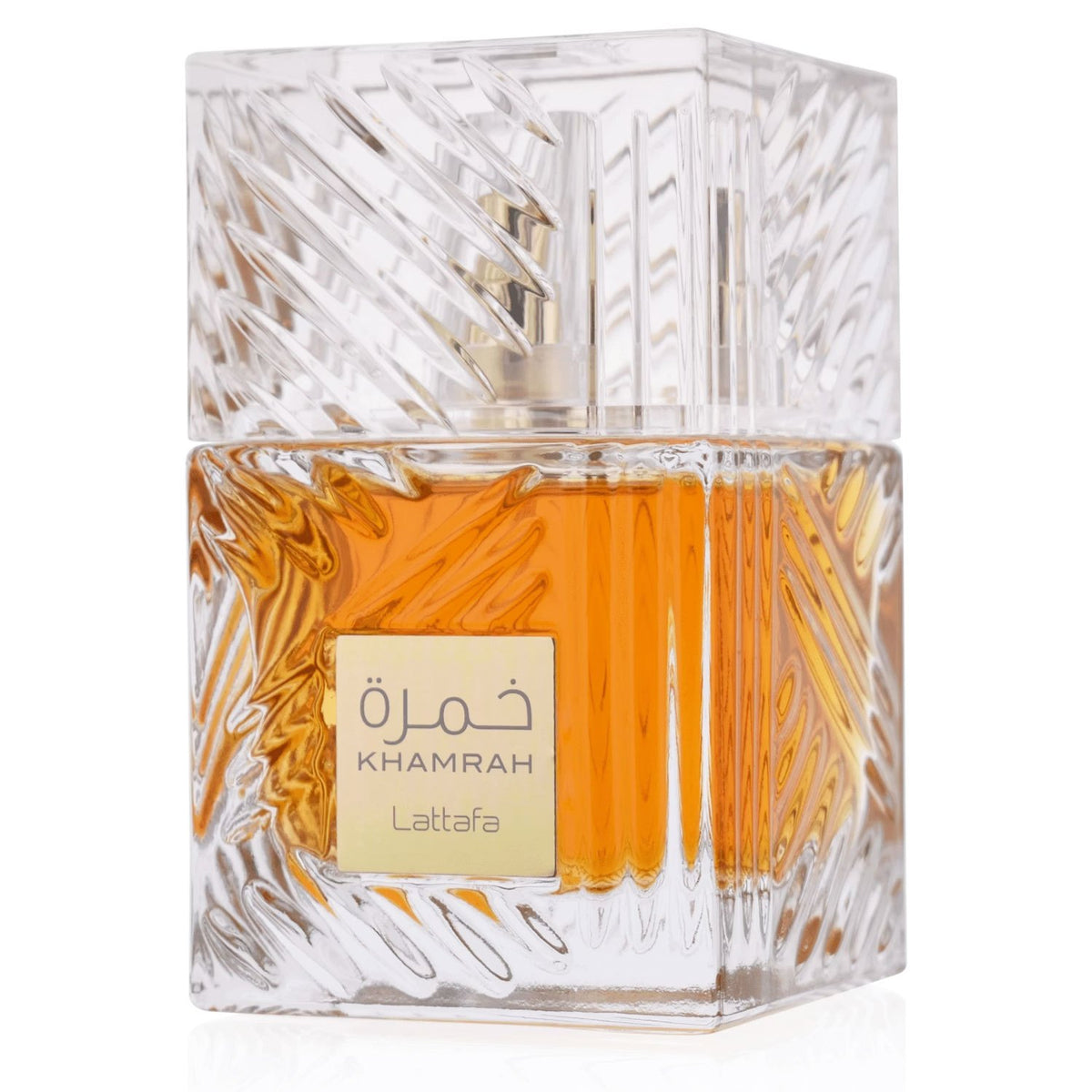 Lattafa Khamrah Eau de Parfum, Perfume Árabe Unisex con Aroma Cálido y Envolvente, Notas Dulces, Especiadas y Amaderadas de Larga Duración, 100 ml