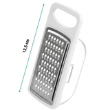Rallador Cocina con Depósito, Fabricado con Acero Inoxidable, Depósito de Gran Capacidad, Ideal para Uso Diario, Fácil Limpieza, Diseño Ergonómico, 13.5cm