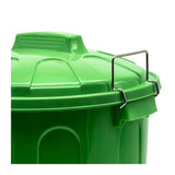 Cubo Basura 100 Litros de capacidad con Tapa. Fabricado en Plastico Resistente, Ideal para Almacenaje de Basura para el Hogar, Oficina o Industria