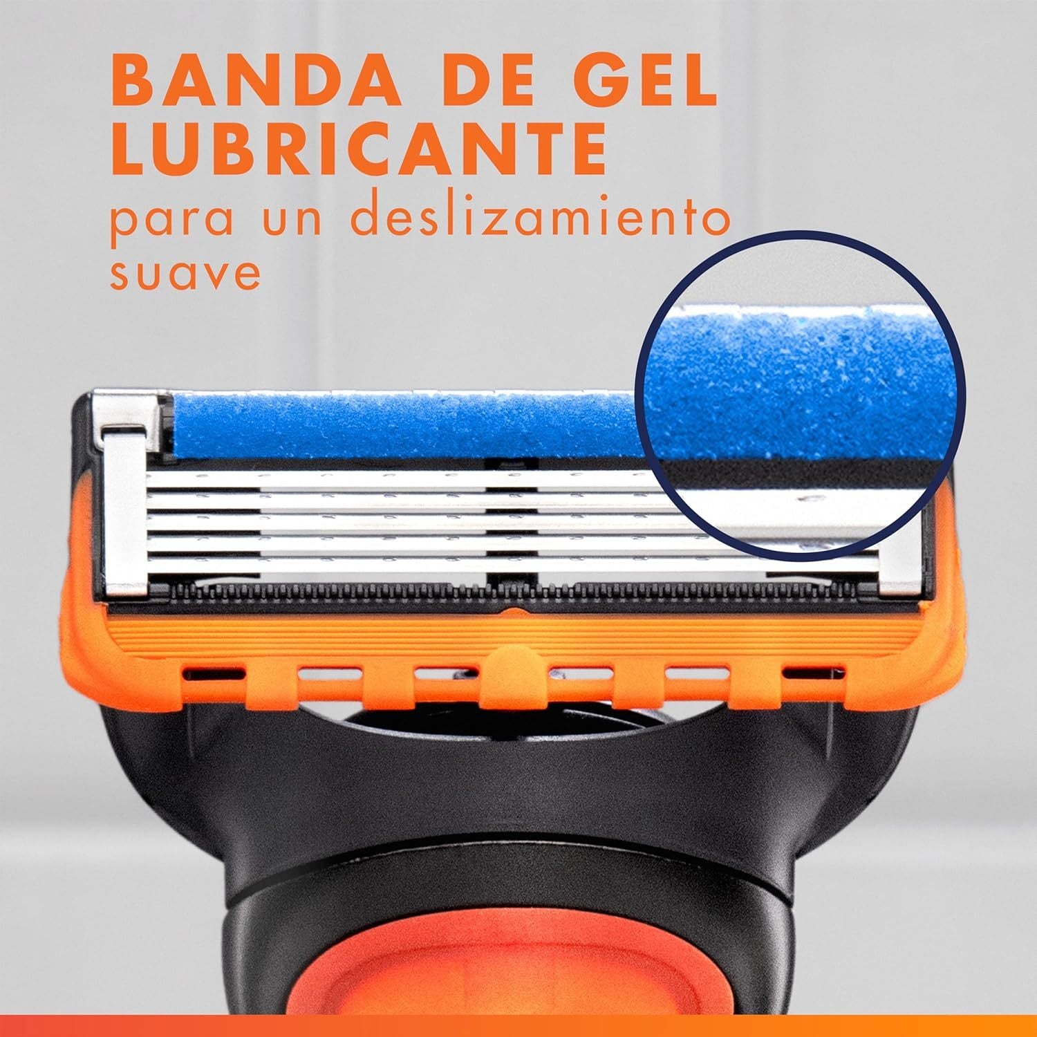 Gillette 8 Cuchillas de Afeitar Hombre, 8 Cuchillas de Recambio Gilette Fusion 5, Hojas Afiladas Aptas para Piel Normal
