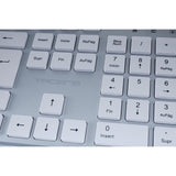 Tacens Zenith, Combo Inalámbrico 3en1 con Tecnología DualLink 2.4 GHz, Teclado Completo Full-Size con SmartKey Copilot AI, Ratón Óptico 3200 dpi, Alfombrilla Nanotextil, Idioma Italiano, Blanco