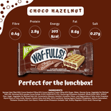 WafFULLS! Gofres de Sabores, 12 Gofres para Picoteo, Desayuno y Merienda, Barritas Esponjosas Rellenas, Gofres Envueltos Individualmente Listo para Comer, Caja con 12 Gofres