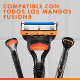 Gillette 8 Cuchillas de Afeitar Hombre, 8 Cuchillas de Recambio Gilette Fusion 5, Hojas Afiladas Aptas para Piel Normal