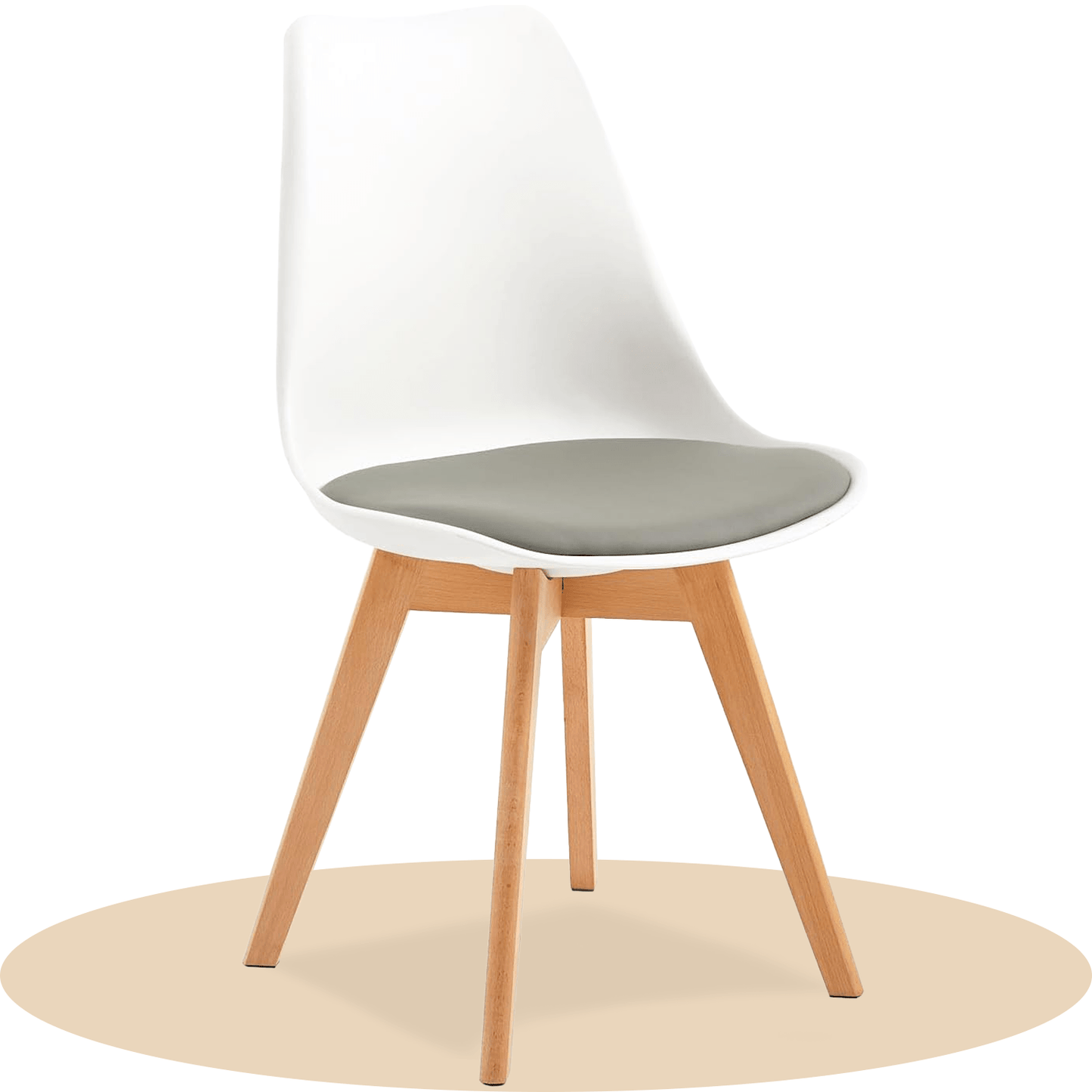 1/2/4/6 Unidad Sillas para Comedor, Sillas para Cocina con Asiento Blando, Tapizado y Patas Resistentes de Madera de Haya, Sillas Nórdicas