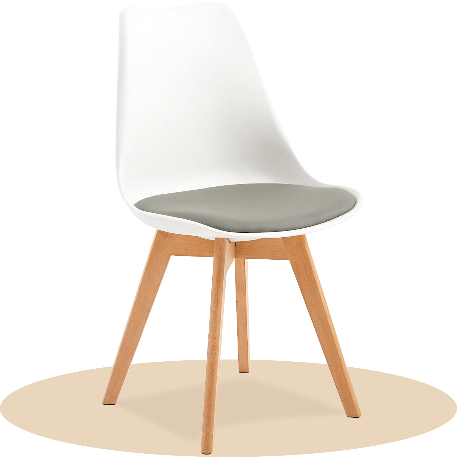 1/2/4/6 Unidad Sillas para Comedor, Sillas para Cocina con Asiento Blando, Tapizado y Patas Resistentes de Madera de Haya, Sillas Nórdicas