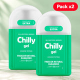 Chilly Jabón Íntimo para Mujer, Higiene Íntima Diaria con Sensación de Frescura, Limpieza Suave y Textura en Gel de Fácil Aplicación, Pack de 2 Unidades