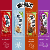 WafFULLS! Gofres de Vainilla, 12 Gofres para Picoteo, Desayuno y Merienda, Barritas Esponjosas Rellenas de Crema de Vainilla, Gofres Envueltos Individualmente Listo para Comer, Caja con 12 Gofres