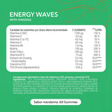 Gominolas de Energía Multivitamínicas con Ginseng y Coenzima Q10, Sabor Mandarina, 60 Gummies - Joy+ Supplements