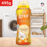 LENOR UNstoppables Perlas Lavadora Perfumadas para la Ropa, Suavizante con Fragancia Orquidia Dorada, Potenciador de Frescor, 41 Lavados, 495g