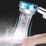 Cabezal de Ducha Hélice, Regulador de Caudal, Cabezal 360º, Ahorro de Agua, Filtro Antical y Filtro Impurezas, Fácil de Instalar