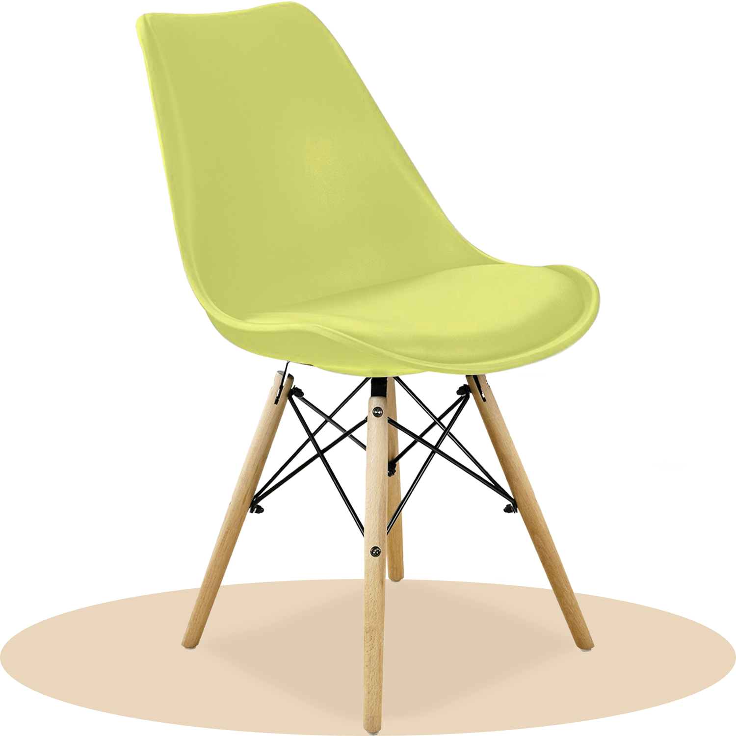 Sillas para Comedor, Sillas para Cocina con Asiento Blando, Tapizado y Patas Resistentes de Madera de Haya, Sillas Nórdicas Minimalistas, 49.5 x 44 x 79.5 cm