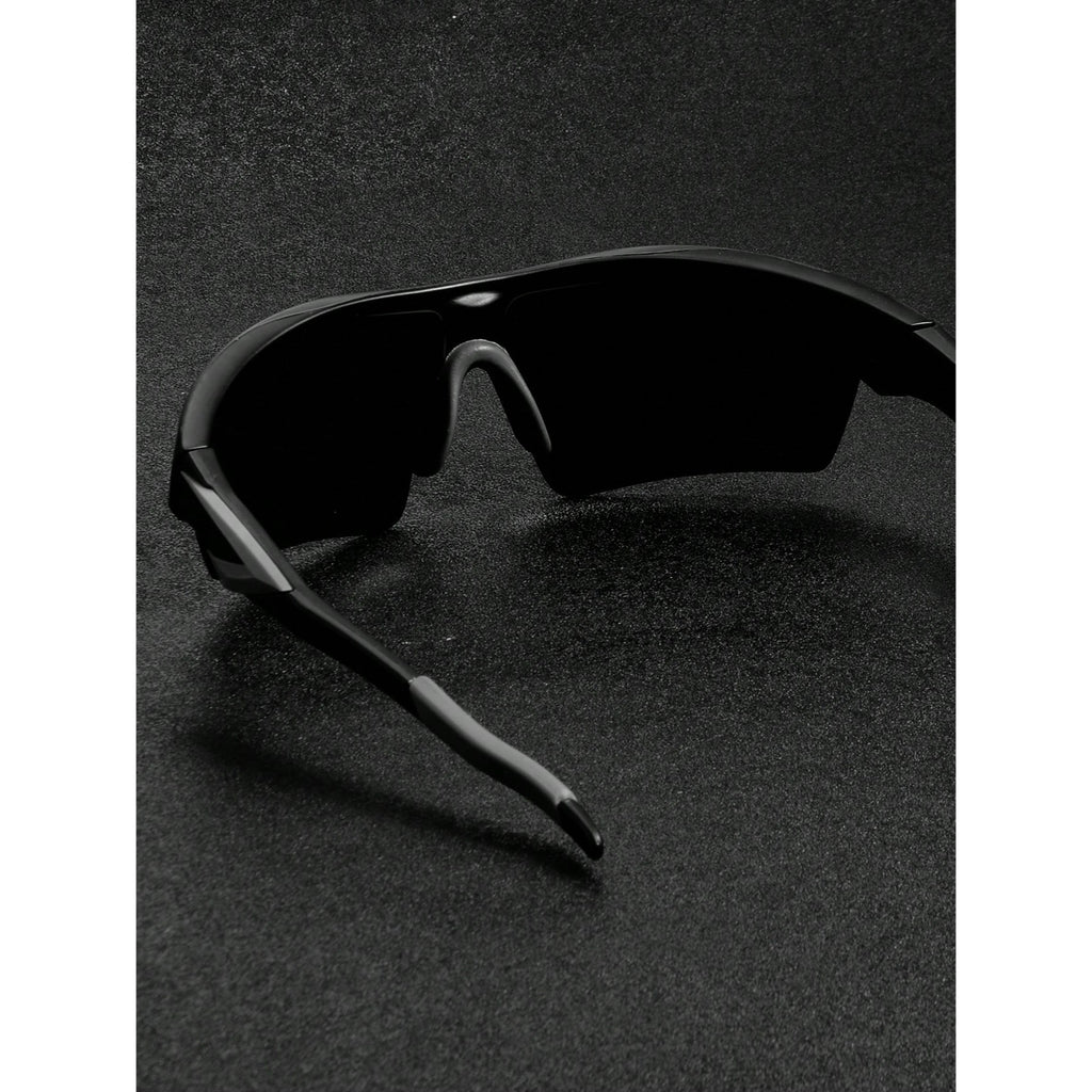 Pack 2 Gafas Ciclismo, Gafas de Sol Deportivas Unisex con Media Montura, Gafas De Sol Polarizados con Máxima Claridad y Protección UV, Minimiza el Deslumbramiento, Resalta los Colores y Brinda a tus Ojos Protección UV, Ideales para Deporte, Conducir