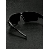 Pack 2 Gafas Ciclismo, Gafas de Sol Deportivas Unisex con Media Montura, Gafas De Sol Polarizados con Máxima Claridad y Protección UV, Minimiza el Deslumbramiento, Resalta los Colores y Brinda a tus Ojos Protección UV, Ideales para Deporte, Conducir