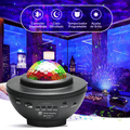 Lampara Proyector de Estrellas LED, Proyector Galaxias con Altavoz, Mando a Distancia y Temporizador, Proyector de Estrellas para Dormitorio, Múltiples Modos de Luz y Colores