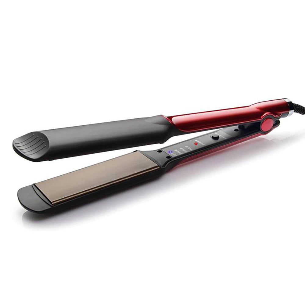 Plancha Pelo Cerámica, Plancha Alisadora de Cabello con Placas Cerámicas, 4 Niveles de Temperatura: 160 °C – 220 °C, Calentamiento Rápido en 30 Segundos, Indicador LED, Ideal para un Acabado Natural y Suave