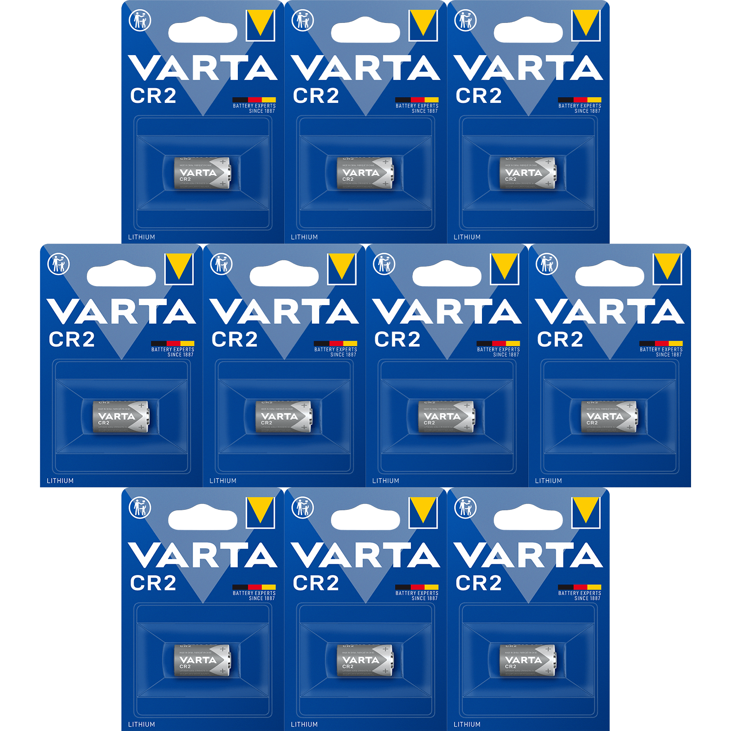 Pilas CR2 Litio de Alto Rendimiento, Larga Duración, Para Uso Diario, Ideal para Cámaras Fotográficas, Linternas, Sensores de Alarma, Equipos de Medición, Punteros, Juegos y Otros Dispositivos Pequeños - VARTA