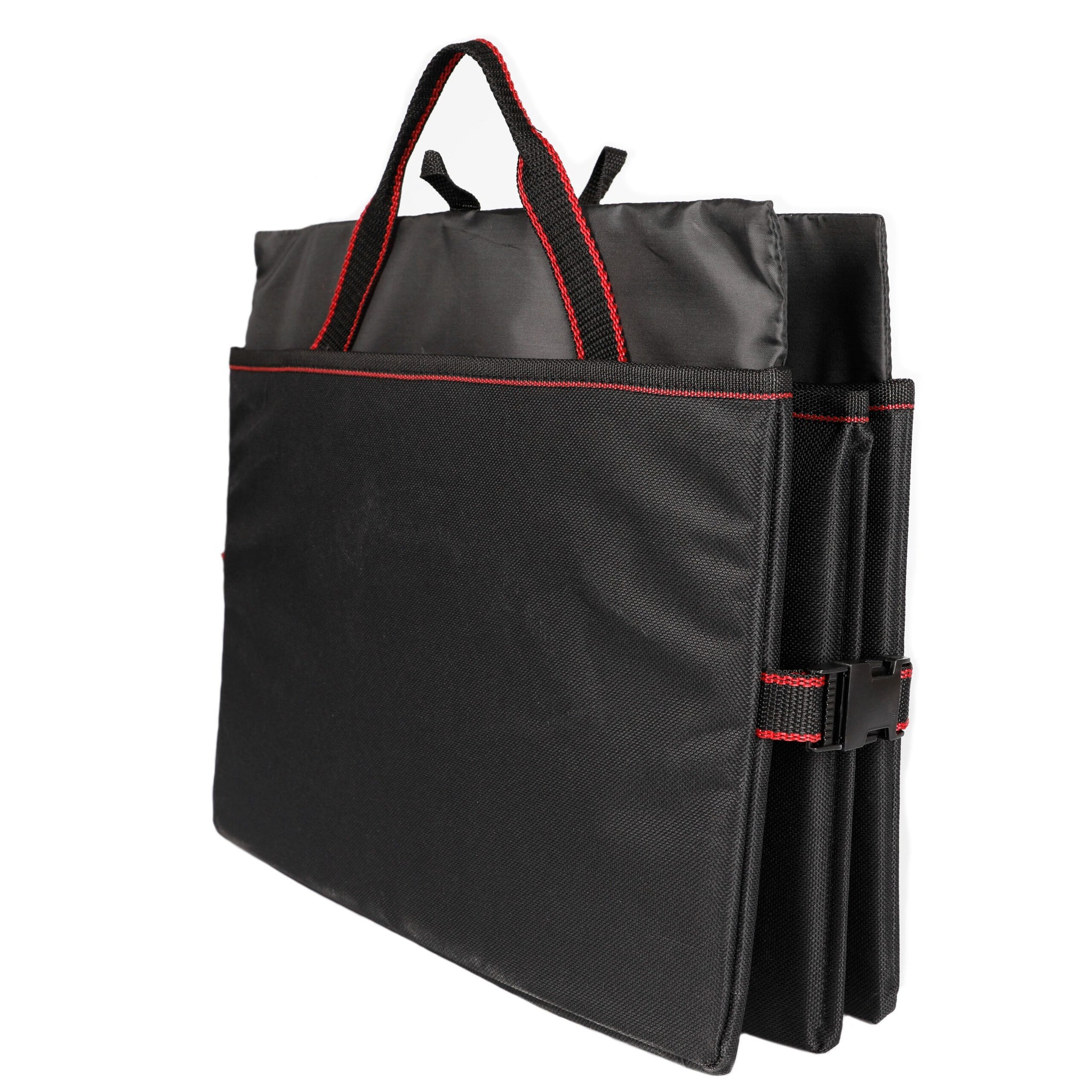 Organizador Maletero Coche con 4 Compartimentos de Rejilla y 2 Compartimentos Grandes, Plegable para Optimizar Espacio, Fijarlo de Forma Segura al Maletero, 63x39x25cm