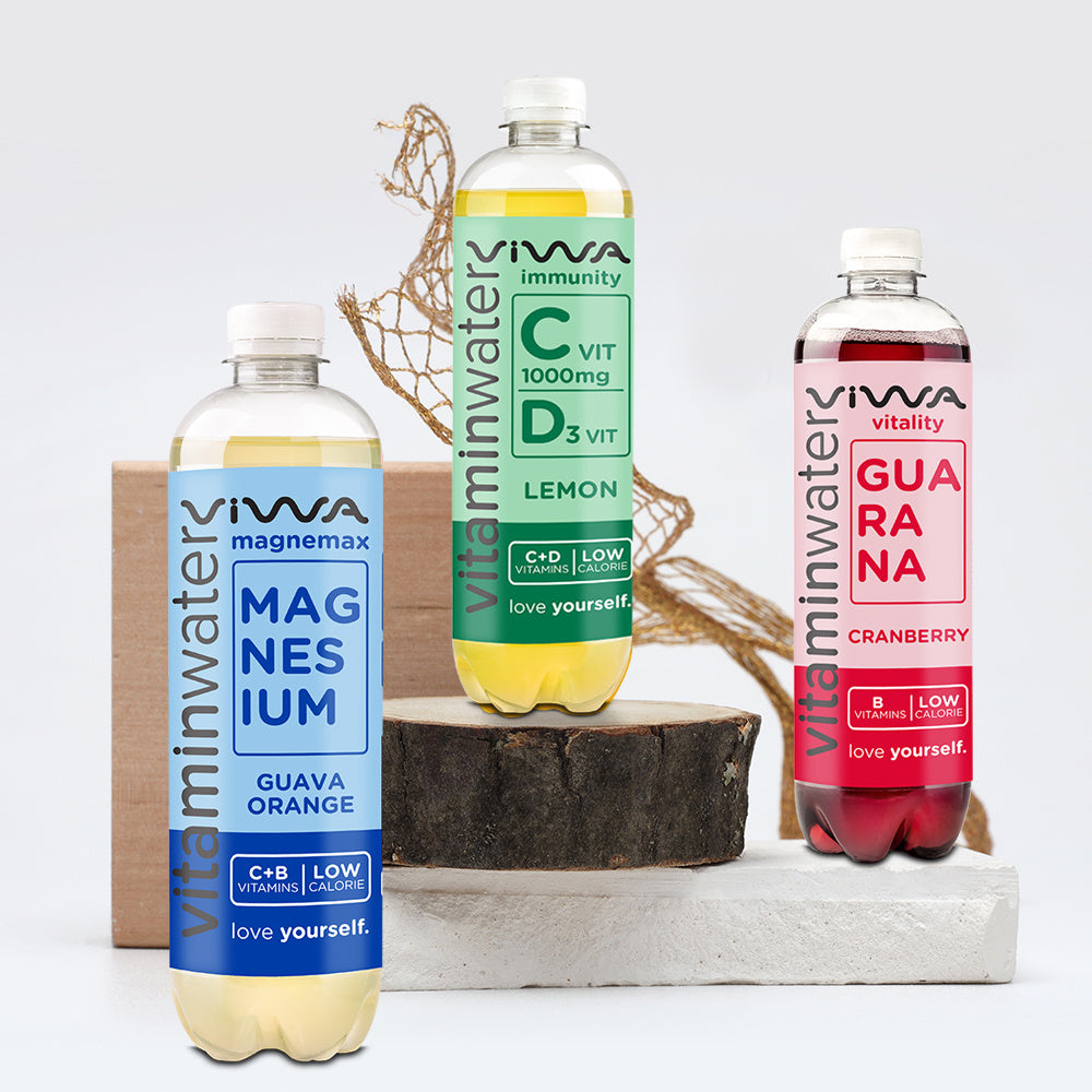 VIWA VitaminWater & Tea, Bebidas Refrescantes con Vitaminas y Minerales, 600ml, Pack de 12