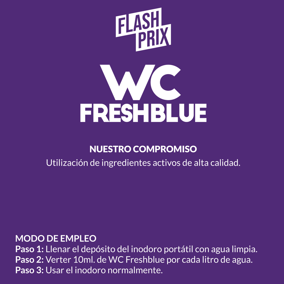 Liquido WC Portátil, Limpia a Profundidad, Neutraliza Olores, Deshace Residuos Orgánicos y Papel, 5L