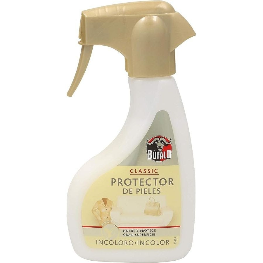 Búfalo Spray Protector de Pieles, Ideal para Grandes Superficies, Calzado y Bolsos, Incoloro, 250ml