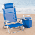 Silla Plegable Playa Reclinable y Resistente. Soporta hasta 110kg. Multiposición, Respaldo Reclinable, Cojín Acolchado. Ideal para Playa, Jardín, Terraza o Camping. 47x49x82cm