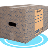 Caja Cartón para Mudanzas y Almacenaje Ultra Resistentes con Asas