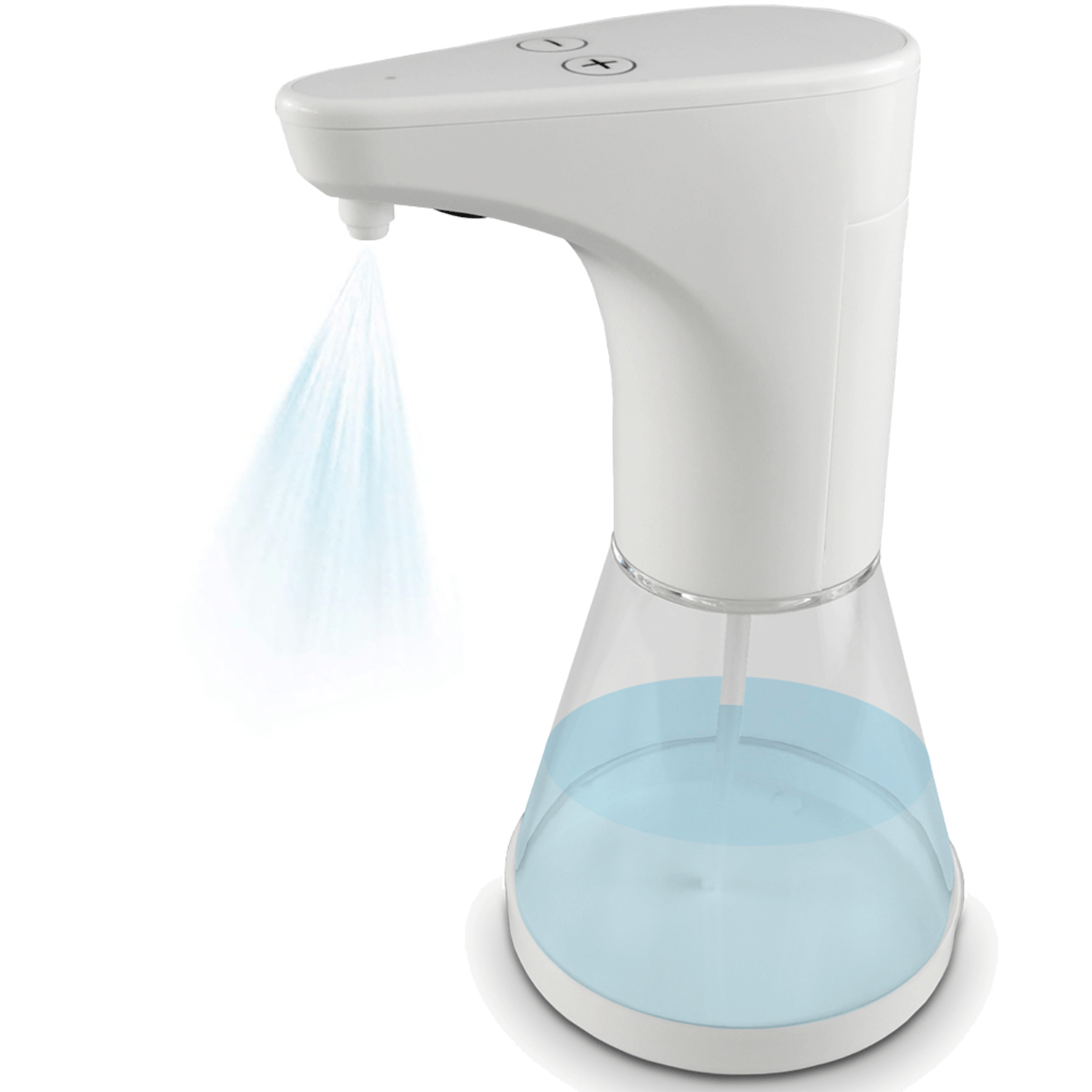 Dispensador Jabon Automático de 500ml, Sensor Automático, 5 Niveles de Dosificación, Ideal para Baño y Cocina, Funciona con 4 Pilas AA (no incluidas), Modo Spray