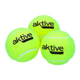 AKTIVE Pelotas de Tenis para Práctica, Entrenamiento y Juegos Recreativos, Resistentes, Paquete de 3 Pelotas