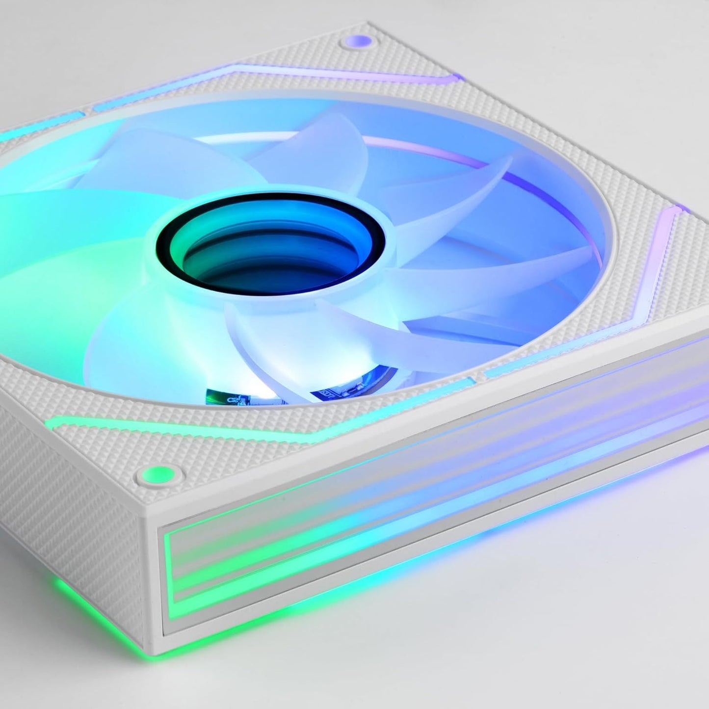 Mars Gaming MF-3DPROX2R, Kit 2x Ventiladores 120mm, Aspas Invertidas, Iluminación ARGB Triple Infinity Mirror 360°, Control PWM, Rodamientos FDB, Ventiladores PC con Compatibilidad Total ARGB, Blanco