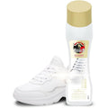 Búfalo Crema para Zapatos Autobrillante Color Blanco, Formulada con Aceite Natural de Almendras, Cuidado del Calzado y Color, Brillo Intenso Inmediato, Frasco de 50ml