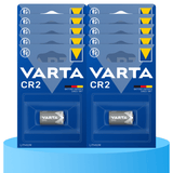 Pilas CR2 Litio de Alto Rendimiento, Larga Duración, Para Uso Diario, Ideal para Cámaras Fotográficas, Linternas, Sensores de Alarma, Equipos de Medición, Punteros, Juegos y Otros Dispositivos Pequeños - VARTA