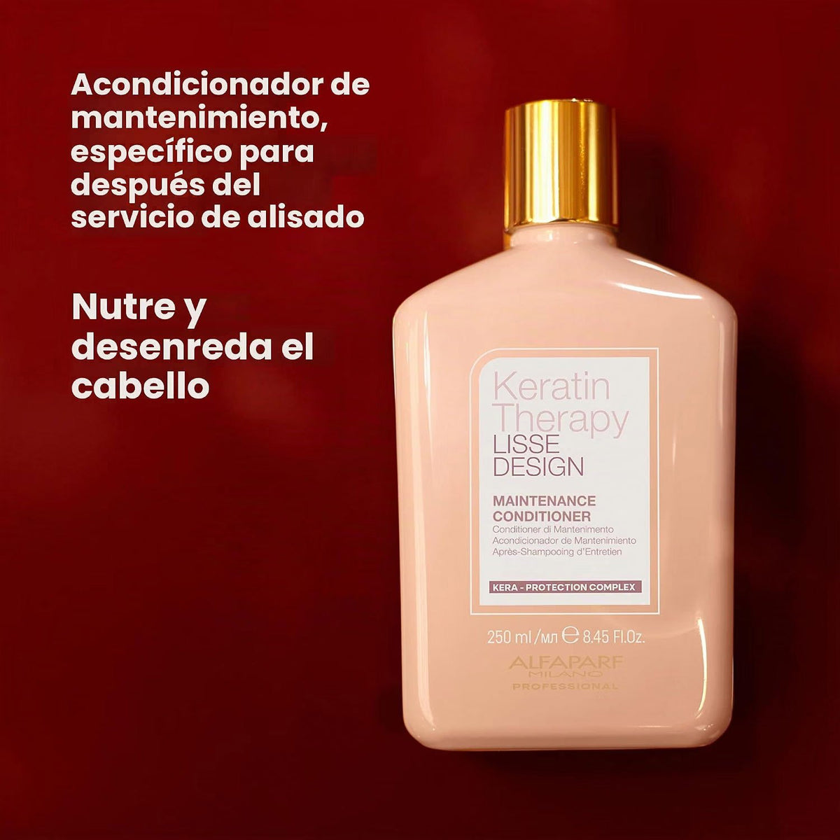 Alfaparf Milano Keratin Therapy Lisse Design Acondicionador de Mantenimiento, 250 ml