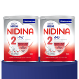 Nestlé NIDINA 2 Leche en Polvo Bebé, Leche de Continuación indicada para Bebés desde los 6 Meses, Contiene Bífidus Lactis, DHA, Hierro, Zinc y Vitaminas A, C y D, 800g por Bote