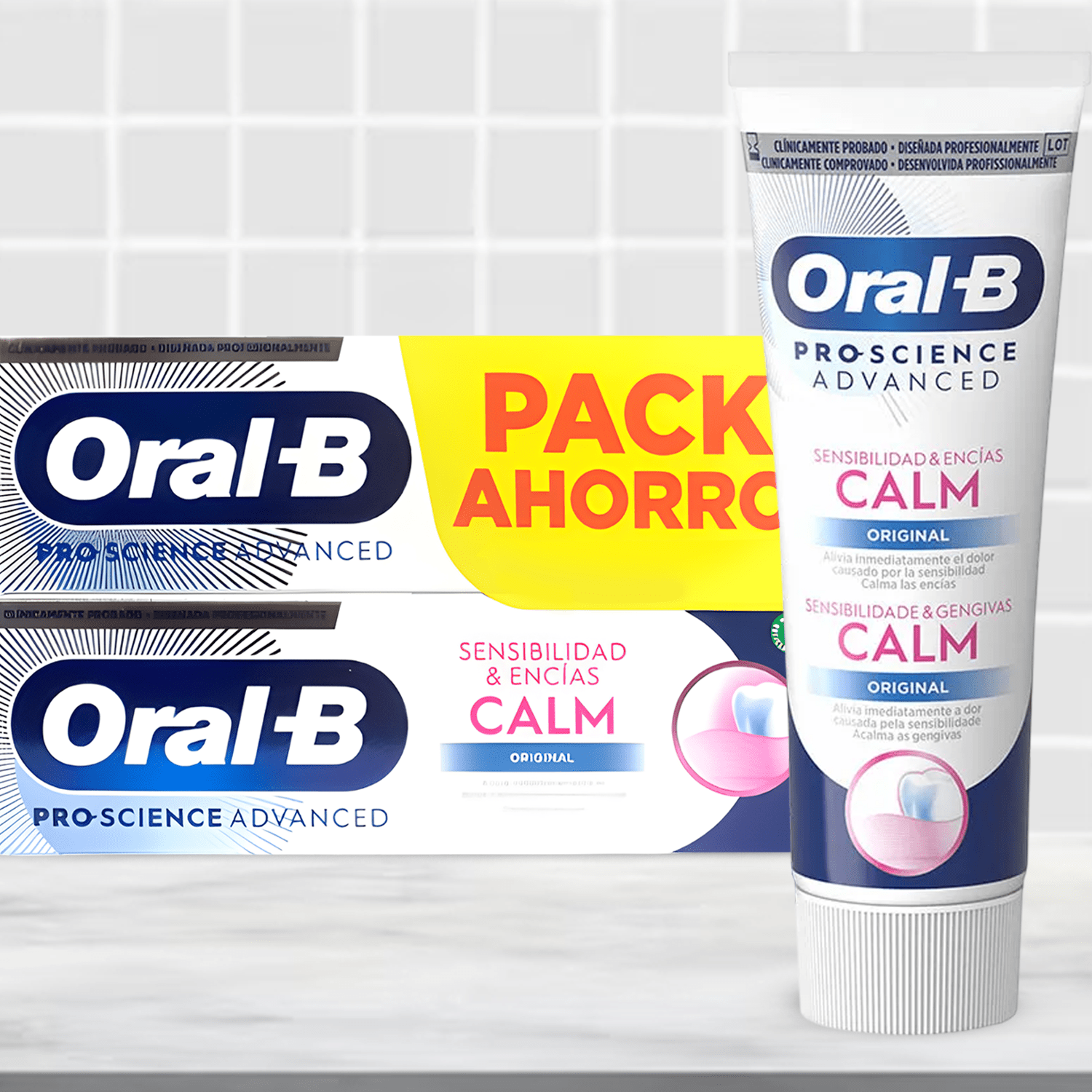 Oral-B Pro-Science Advanced CALM Pasta de Dientes, Dentífricos Dientes, Para Dientes y Encías Sensibles, 75ml por Tubo