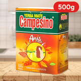 Campesino Yerba Mate, Yerbas para Mate con Sabor a Anís, Té Rico en Vitaminas y Minerales Esenciales, Origen de Paraguay, 500g por Paquete