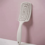 Cepillo Desenredante Curvo para Todo Tipo de Cabello, Peine Desenredante sin Dolor, Anti tirones, Antifrizz, Peine para el Cabello de Diseño Hueco, Mango Ergonómico, Fácil Uso en Húmedo y Seco
