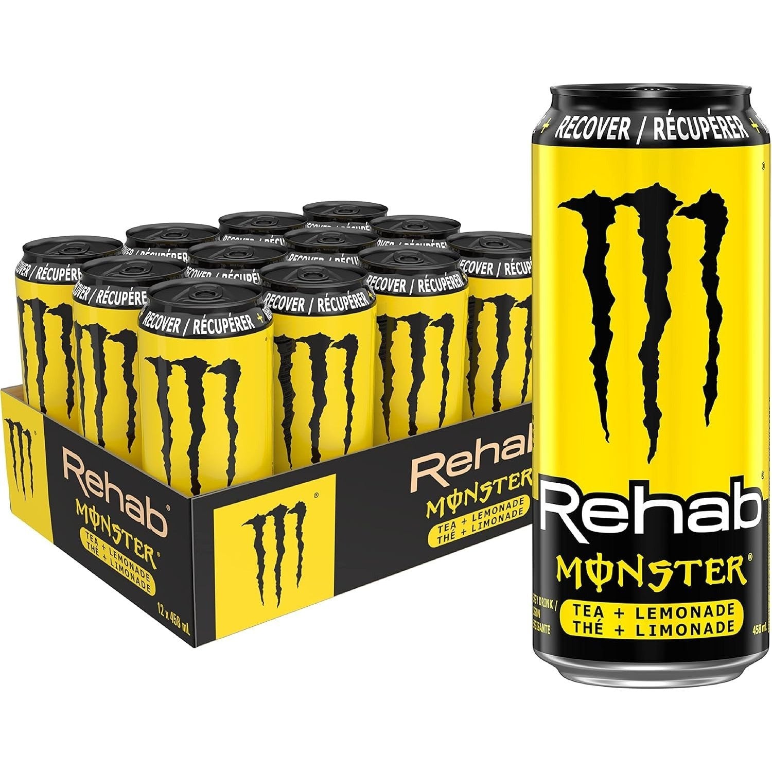 MONSTER ENERGY Bebida Energética, Refresco Energético, Pack 12/24 Latas de 500ml