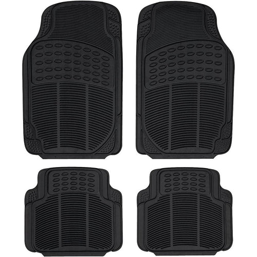 Alfombrillas Coche Antideslizantes, Set 4 Alfombrillas Universales para Coche, Hechas de PVC Duradero y Resistente, Instalación Fácil y Protección Completa para el Interior del Vehículo, Fácil de Limpiar